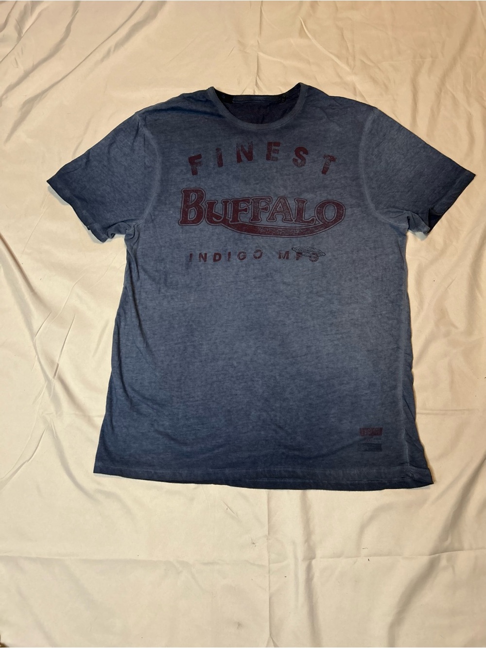 Buffalo David Bitton Indigo Blue Graphic Short Sleeve Tee